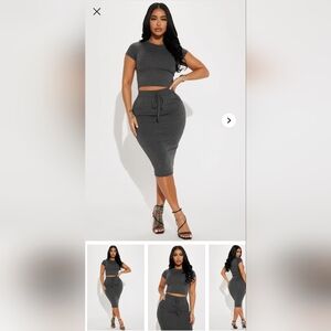 Charcoal Gray Women's Skirt